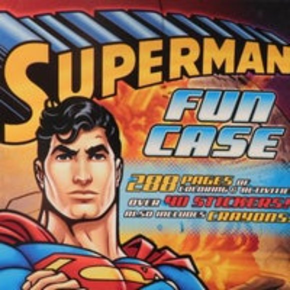 Superman Books and Stickers Fun Case - Picture 2 of 7